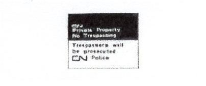 Signalisation C&G HO CN Private Property