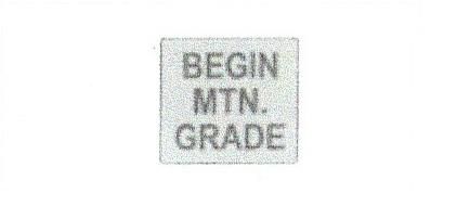 Signalisation C&G HO CP Begin Mountain Grade