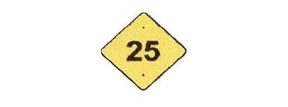 Signalisation C&G HO Indicateur de Vitesse Simple Custom