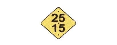 Signalisation C&G HO Indicateur de Vitesse Double