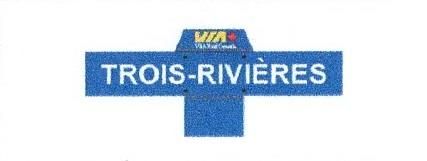 Signalisation C&G HO VIA Rail Canada : Petit Nom de Gare (2) Custom