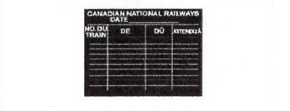 Signalisation C&G HO CN Tableau d'horraires (Français)