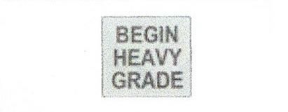 Signalisation C&G HO CP Begin Heavy Grade