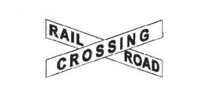Signalisation C&G HO Railroad Crossing avec Poteau (ancien)