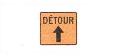 Signalisation C&G HO Détour Tout Droit