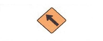 Load image into Gallery viewer, Signalisation C&G HO – Panneau de déviation – À gauche (flèche) (T-120-G)