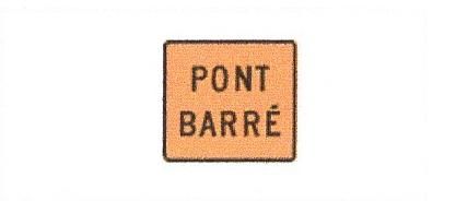 Signalisation C&G HO Pont Barrée Travaux