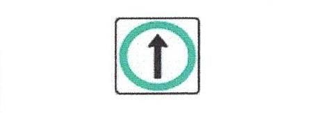 Signalisation C&G HO Obligation d'aller tout droit