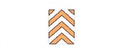 Chargez l'image dans la visionneuse de la galerie, Signalisation C&G HO – Balise à chevrons – Chevrons doubles (chantier) (T-130)