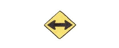 Load image into Gallery viewer, Signalisation C&G HO – Panneau de direction – À gauche ou à droite (D-130-2)