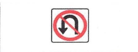 Signalisation C&G HO Virage en U Interdit