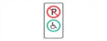 Signalisation C&G HO Réservé aux Handicapés