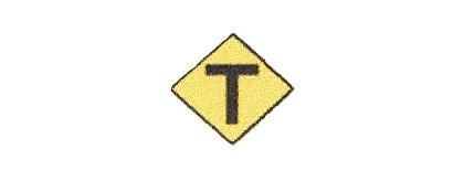 Load image into Gallery viewer, Signalisation C&G HO – Panneau d'intersection – En T (D-170-2)