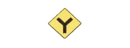 Load image into Gallery viewer, Signalisation C&G HO – Panneau d'intersection – En Y (D-170-6)