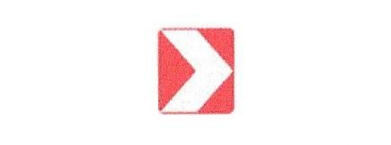 Signalisation C&G HO Chevrons d'alignement à Droite