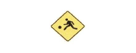 Signalisation C&G HO Terrain de jeux Gauche