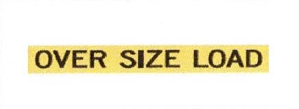 Signalisation C&G HO Oversize Load