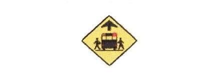 Signalisation C&G HO Signal Avancé d'arrêt d'autobus scolaire
