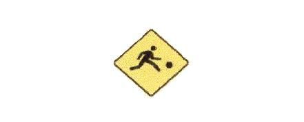 Signalisation C&G HO Terrain de jeux Droite