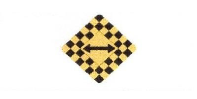 Signalisation C&G HO Damier 2 directions