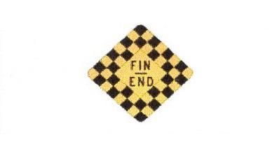 Load image into Gallery viewer, Signalisation C&G HO – Panneau « Fin de… » – Fin de route (bilingue) (B-21)