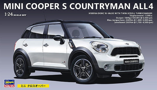 Hasegawa 1/24 Mini Cooper S Countryman ALL4 4-Door Car