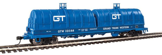 Walthers Proto HO 50' Evans Cushion Coil Car w/glass fiber hood - Grand Trunk Western - GT #101144