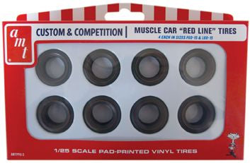 AMT 1/25 Red Line Tires Parts Pack