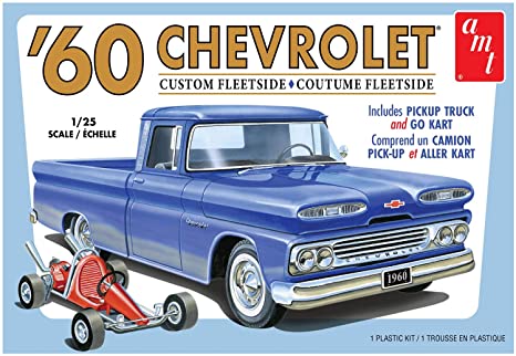 AMT 1/25 1960 Chevy Custom Fleetside Pickup w/Go Kart
