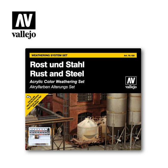 Vallejo Rust & Steel Set 9pcs.