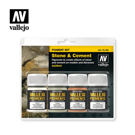 Vallejo Stone & Cement Pigment Set 4pcs.