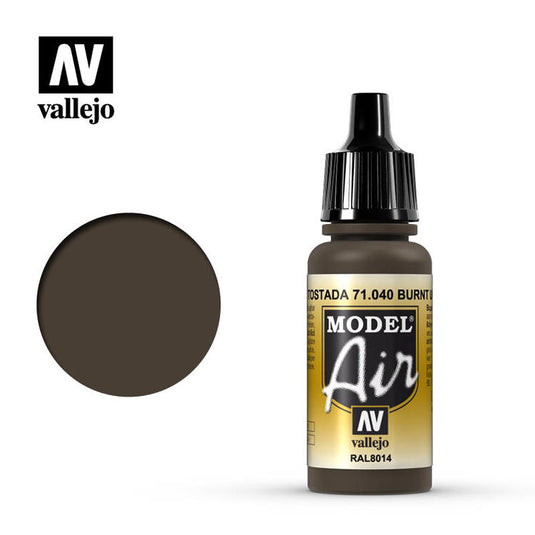 Vallejo Model Air Burnt Umber 17ml.