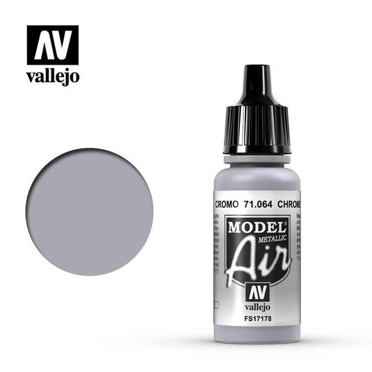 Vallejo Model Air Chrome Metallic 17ml.