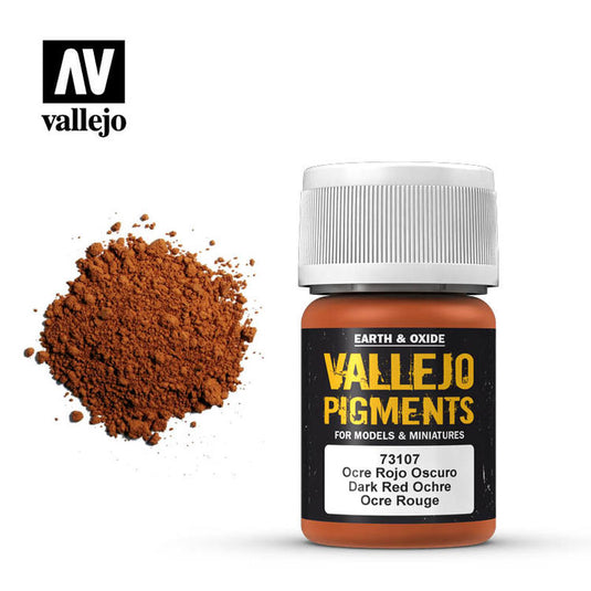Vallejo Pigment Dark Red Ochre 30ml.