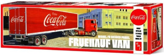 AMT 1/25 Fruehauf Beaded Van Semi Trailer Coca-Cola