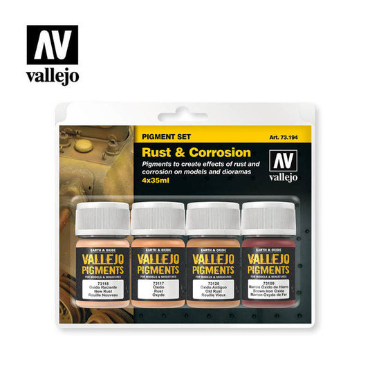 Vallejo Rust & Corrosion Pigment Set 4pcs.