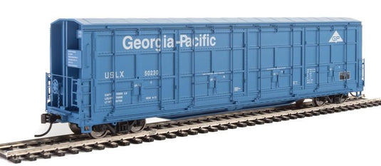 Walthers Proto HO 56' Thrall All-Door Boxcar - Georgia Pacific - USLX