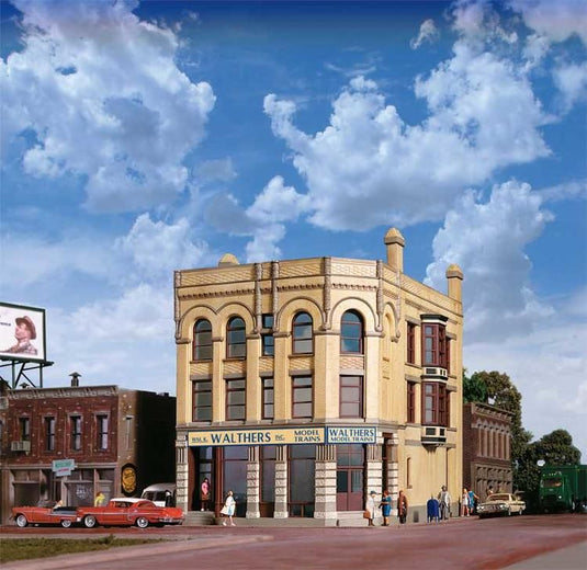 Walthers Cornerstone HO Walthers Water Street Building - Kit