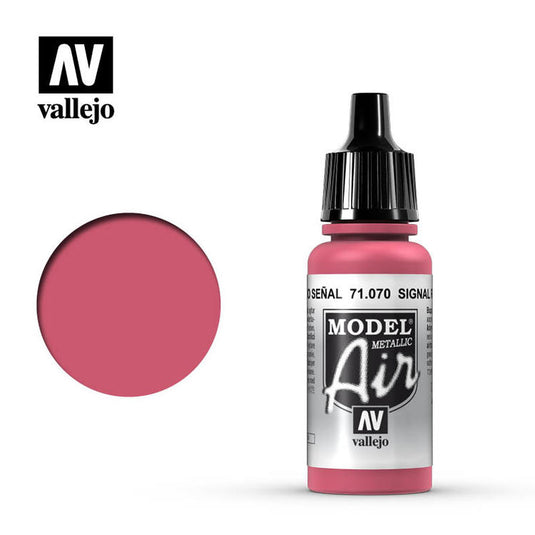 Vallejo Model Air Signal Red Metallic 17ml.