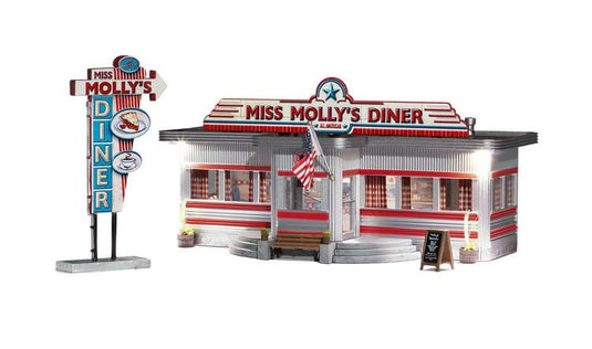 Woodland Scenics HO Built & Ready - Assembled - Miss Molly's Diner
