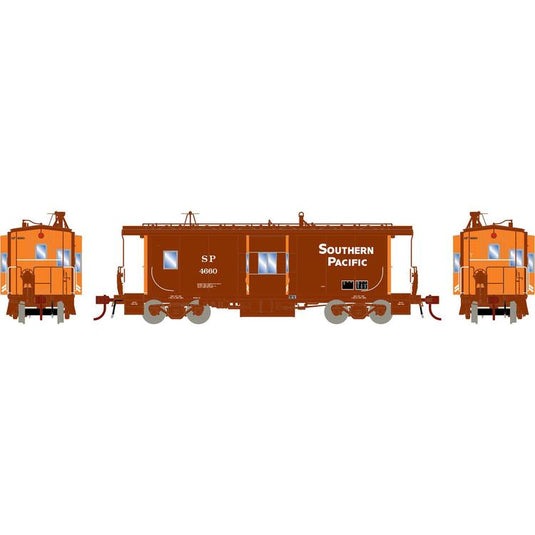 Athearn Genesis HO Bay Window Caboose w/Lights & Sound - Southern Pacific