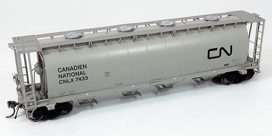 Rapido Trains HO NSC 3800cuft Covered Hopper: Canadian National - CNLX (Gray) Scheme
