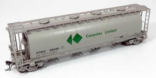 Rapido Trains HO NSC 3800cuft Covered Hopper: Canpotex Grey Scheme - PTEX