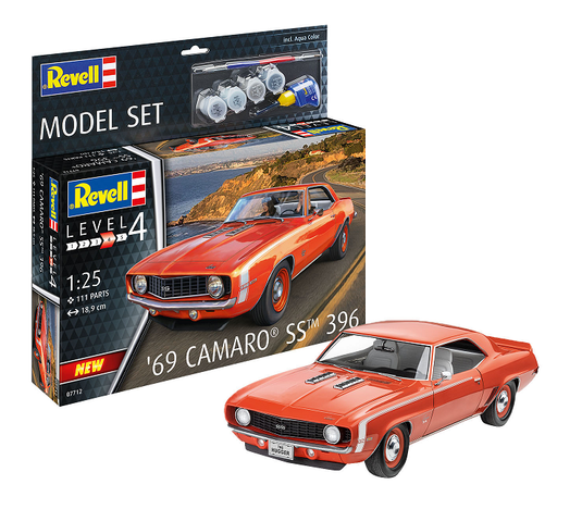 Revell Germany 1/25 1969 Camaro SS Model Set
