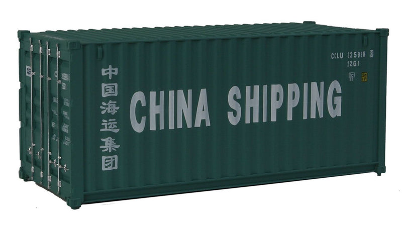 Load image into Gallery viewer, Walthers SceneMaster HO conteneur 20 pi à parois ondulées – China Shipping (949-8056)