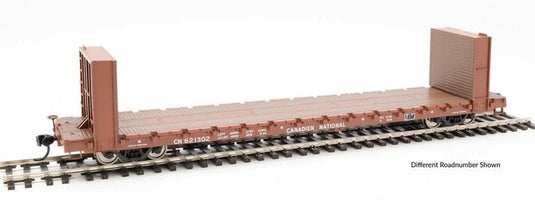 Walthers Mainline HO 60' Pullman-Standard Bulkhead Flatcar (48' IL) - Canadian National CN