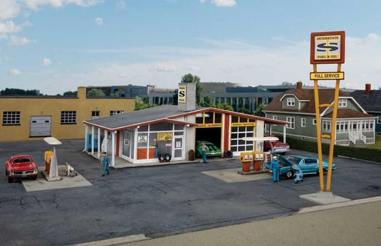 Walthers Cornerstone HO Vintage Gas Station - Kit