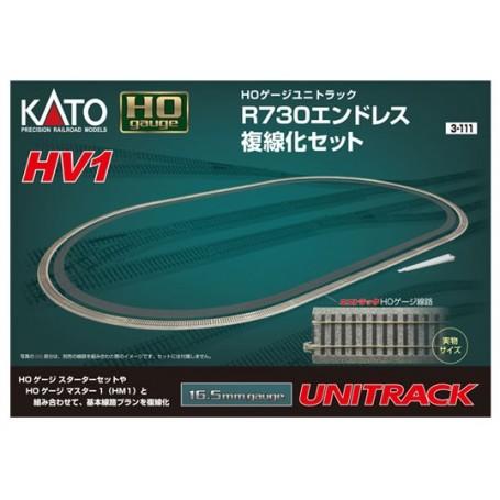 Kato HO Unitrack HV1 Oval Set -- 28-3/4
