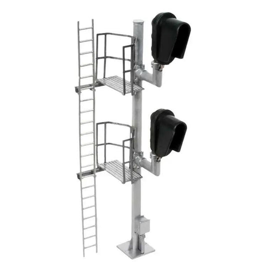 Atlas HO Double-Head Modern Hooded Signal - Left Hand