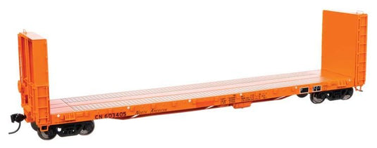 Walthers Proto HO 50' CC&F Bulkhead Flatcar - Canadian Natonal (orange)